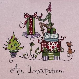 Twelve Lulu Invitations and Envelopes